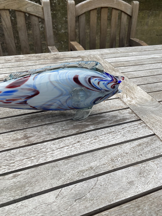 Image 1 of Verre de Murano Grand poisson années 60