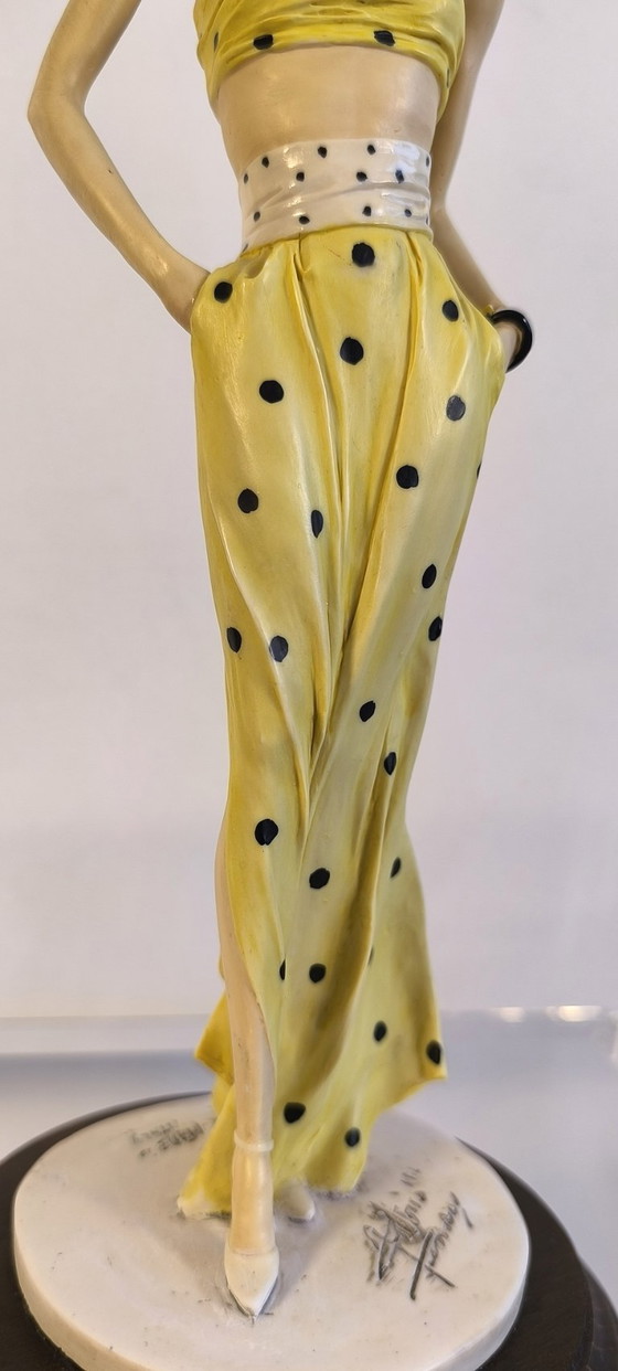 Image 1 of 😍✨ Stunning Large Vintage Statue "Fashion Lady" by Antoni Famery – Italy, c. 1990 ✨😍