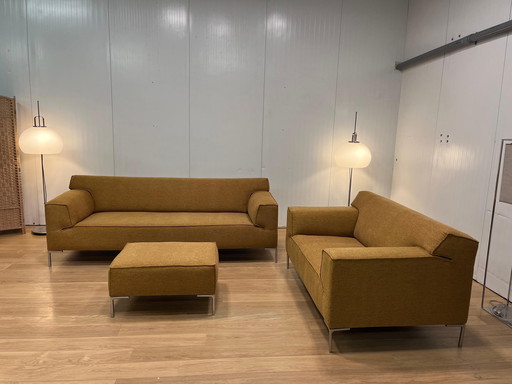 NEWLY UPHOLSTERED Design on Stock Bloq Set – Ochre Yellow