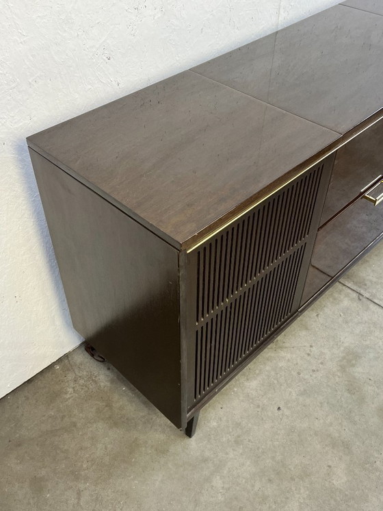 Image 1 of Vintage Audiomeubel / Dressoir Met Verlichting, Prinz, Engeland, 1960's