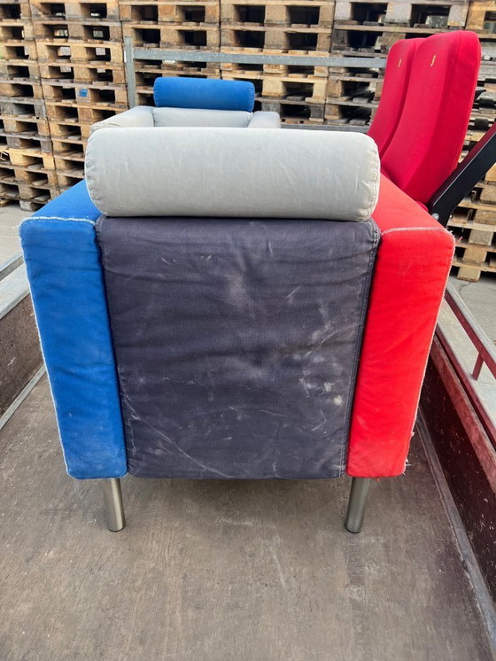 Image 1 of 2x Zanotta Albertina Stefano Casciani armchairs for restoration