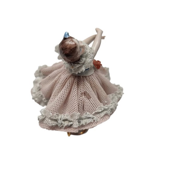 Image 1 of Vintage Duits porseleinen beeldje Dresden, 2e helft 20e eeuw