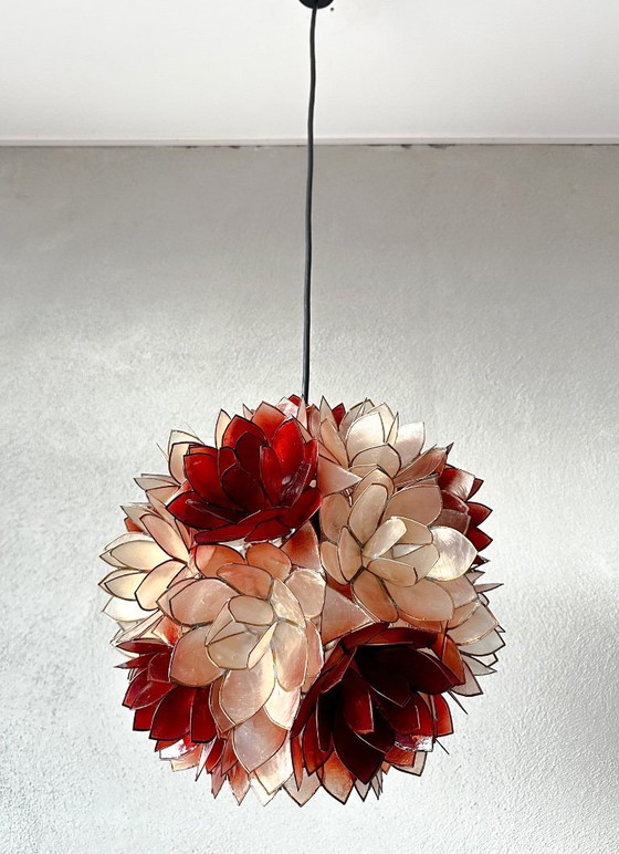 Image 1 of Vintage Capiz pendant lamp