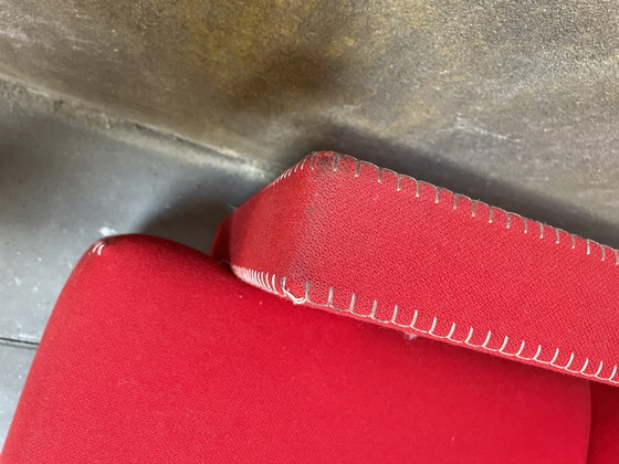 Image 1 of 4 x Rietveld Cassina 637 Utrecht Chair Fauteuil Rood Stof