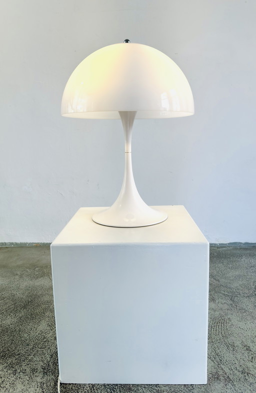 GROSSES MODELL PANTHELLA 'MUSHROOM' TISCHLEUCHTE VON VERNER PANTON FÜR LOUIS POULSEN, DÄNEMARK, 1971