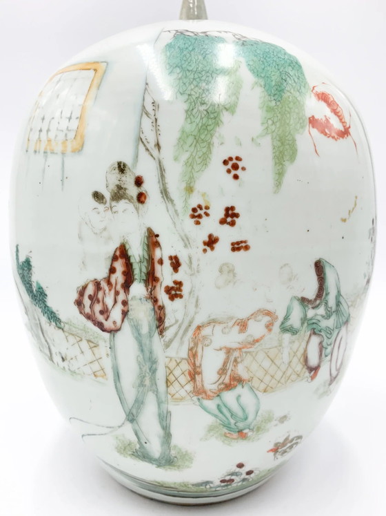 Vaso in porcellana cinese dipinto a mano dei primi del '900 – Vasi (photo 7 of 10)