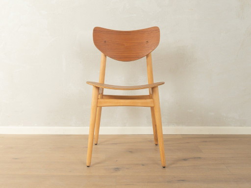 Chaises en contreplaqué des années 1950 – eetkamerstoelen, Wood