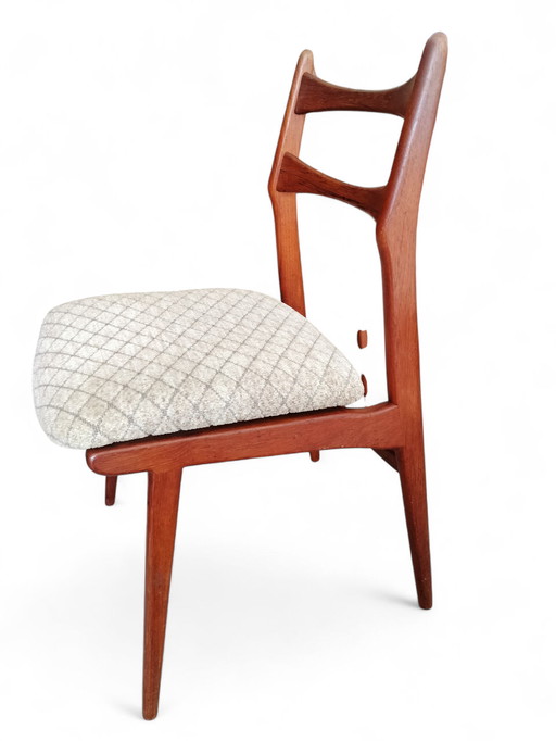 Set vintage di 4 sedie da pranzo in teak, Habeo