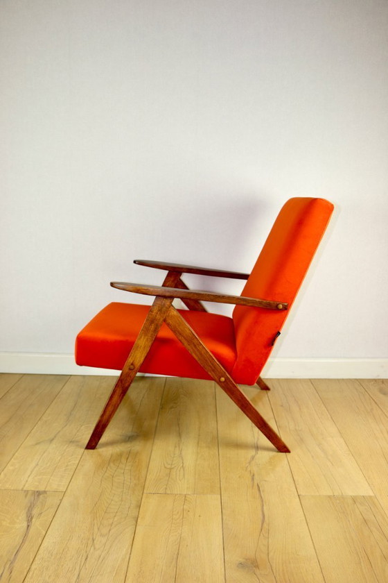 Image 1 of Sillón B-310 VAR de terciopelo estructural naranja - 2 unidades disponibles