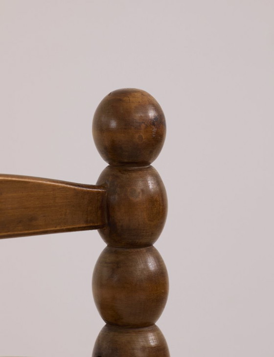 Image 1 of Low chair in solid wood (oak), vintage Dlg Dudouyt, circa 1960