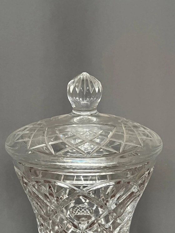 Bonbondose aus massivem Kristall. 24% Blei., Geschirr, Glas, Transparent (Foto 6 von 7)