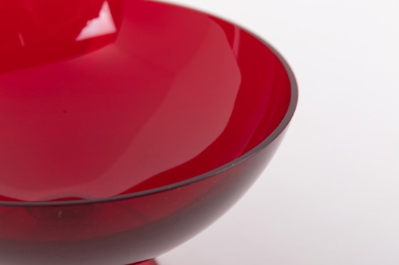 Image 1 of Vintage Glass Bowl from Monica Bratt for Reijmyre Glasbruk, Sweden 1950’s