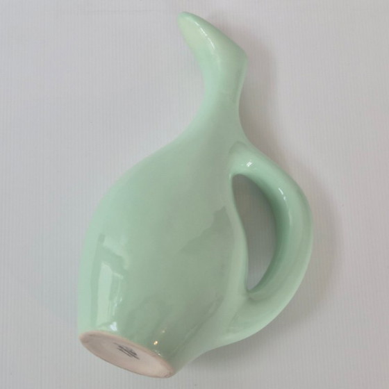 Image 1 of BELANGRIJKE VAAS UIT DE JAREN 60, KANVORMIG, RICARD KERAMIEK, CELADON KLEUR, JAREN 60