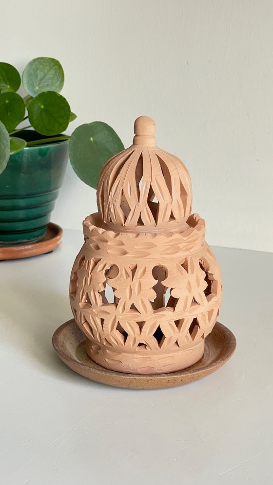 Image 1 of Handmade Terracotta Tealight Candle Holder
