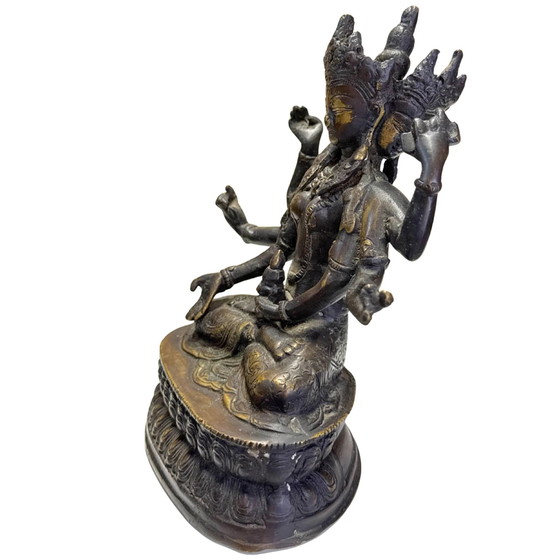 Antigua Ushnishavijaya (Namgyalma) tibetana para una larga vida – Esculturas, Bronze (photo 8 of 10)