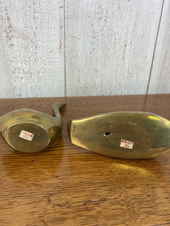 Image 1 of Coppia di anatre in ottone