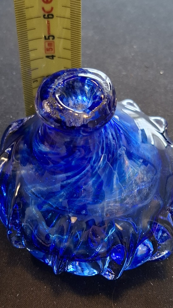 Image 1 of SAS eine kleine blaue Vase handgefertigt