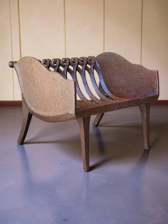 Kaminholzkorb aus Gusseisen – Dekorative Objekte, Cast Iron (photo 4 of 7)