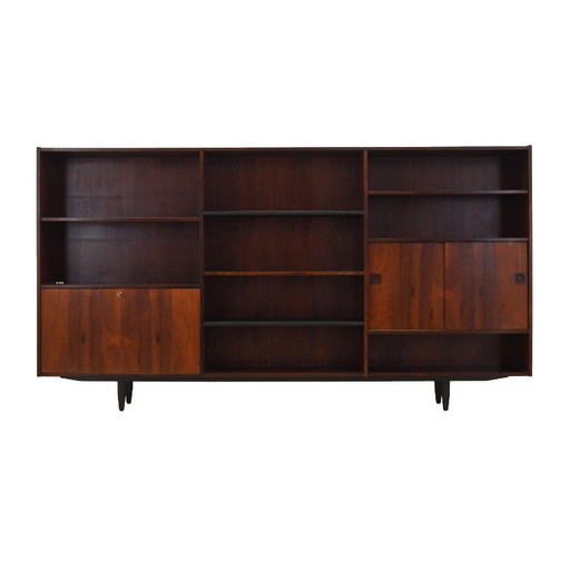 Bibliothèque en palissandre, design danois, années 1970, fabriquée par Farsø Møbelfabrik