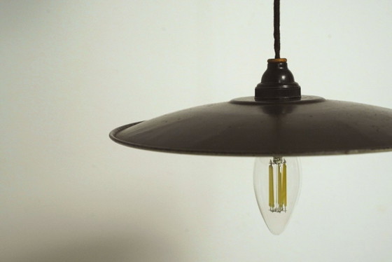 Image 1 of Franse Art Deco hanglamp met verstelbare katrol, Baron Paris Ouistiti Vintage Lighting