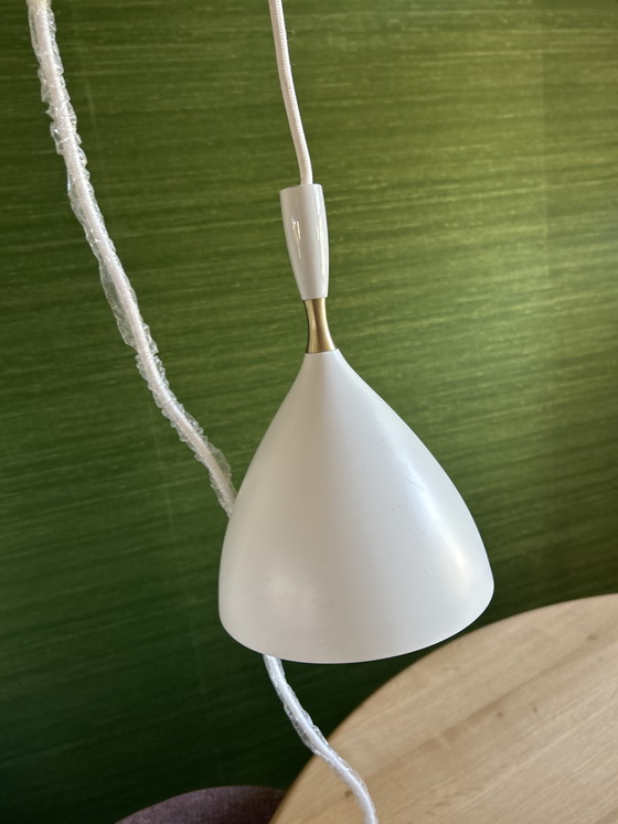 Image 1 of Northern Dokka Design Pendant Lamp – White & Brass