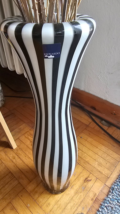 Zebra Art Glass Vase Leonardo 40cm – vazen