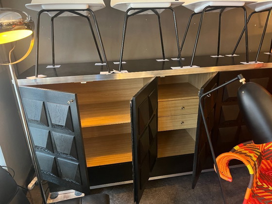 Image 1 of Credenza brutalista nera