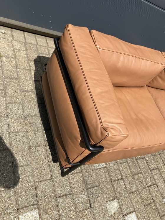 Image 1 of 2x Original Cassina Le Corbusier LC3 Cognac-Camel/Black As Good As New!!!