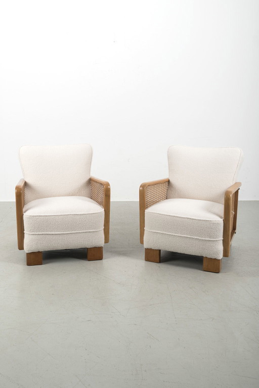 2x Art Deco clubfauteuils