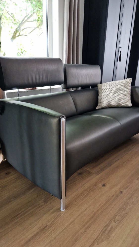 Image 1 of Leolux Goncharov 2-Sitzer-Sofa mit Hocker