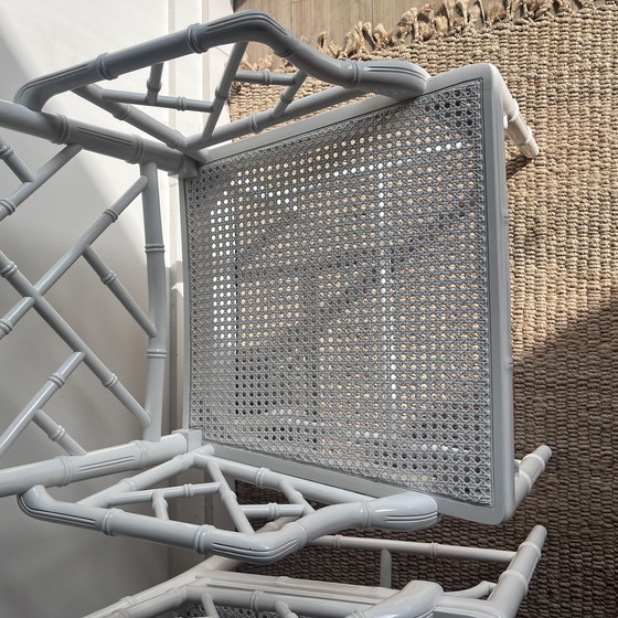 Image 1 of 2 poltrone Chippendale vintage in finto bambù Adler