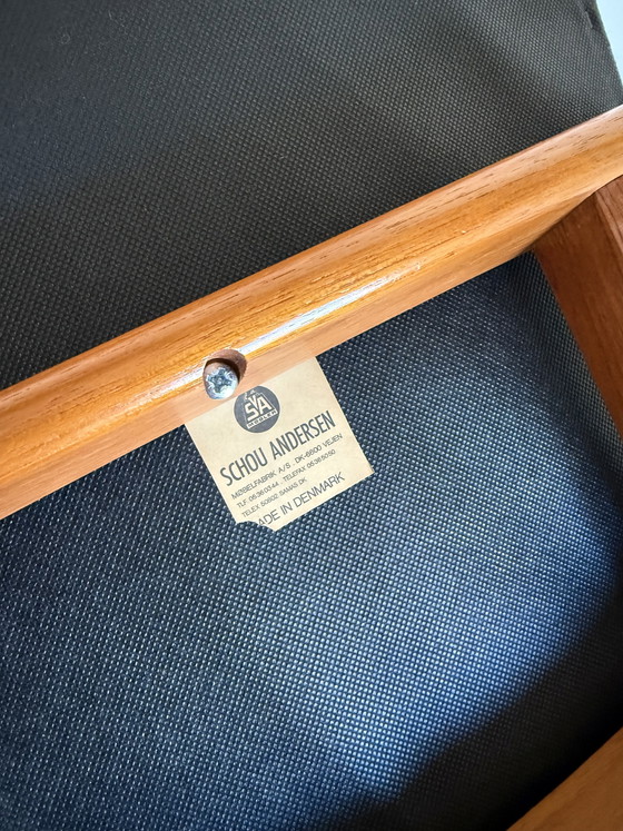 Image 1 of 6x chaise 'Compass' restaurée, Kai Kristiansen '60