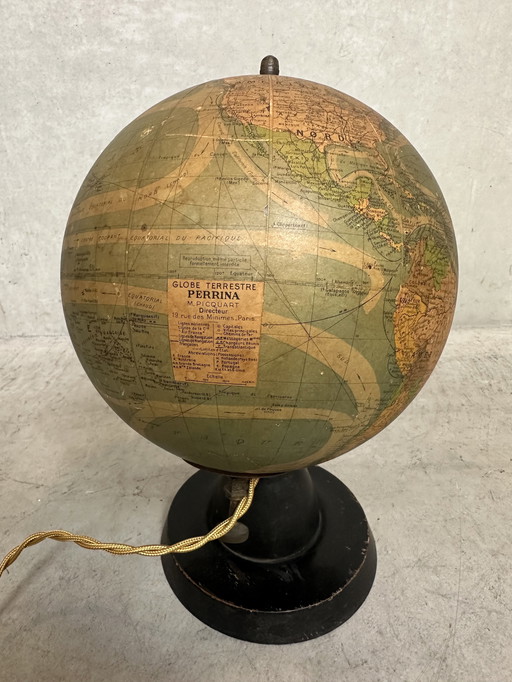 Globo/lámpara antigua de cristal