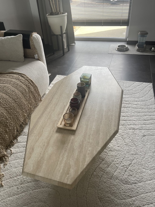 Table basse Tavertin - pierre naturelle véritable