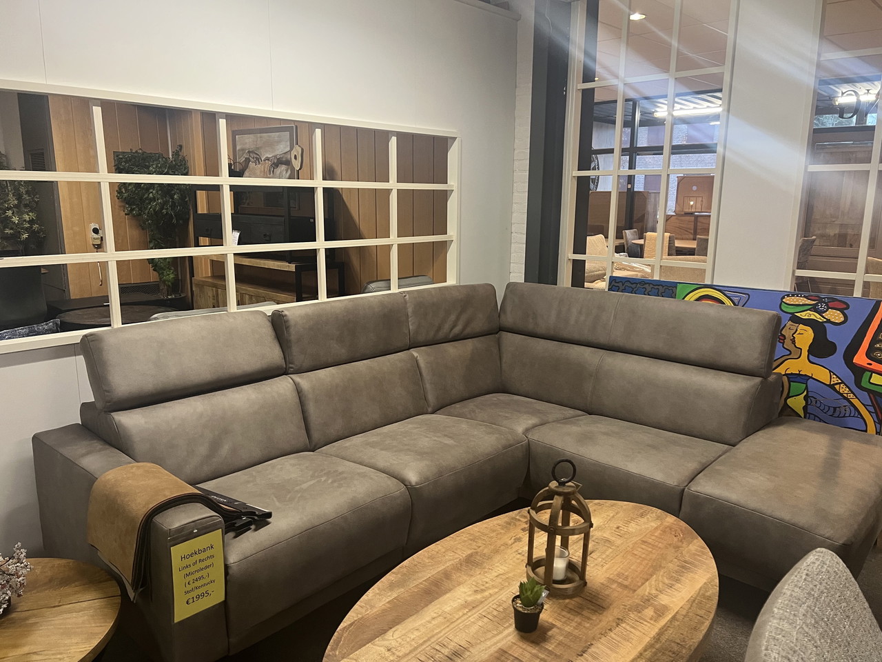 Modern Corner Sofa Left Or Right Microleather & Fabric From €1995