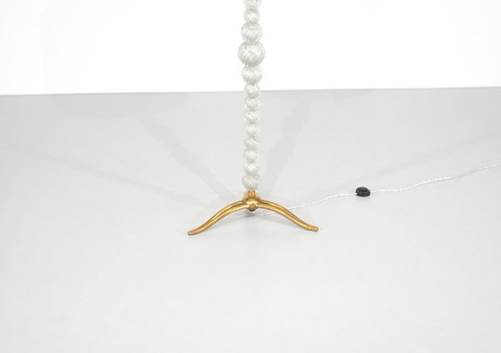 Image 1 of Murano glass and bronze floor lamp attributed to Seguso Vetri, Italy 1950s.