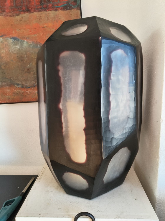 Image 1 of Bellissimo vaso/lampada a vento autunnale tagliato a mano della serie Octa