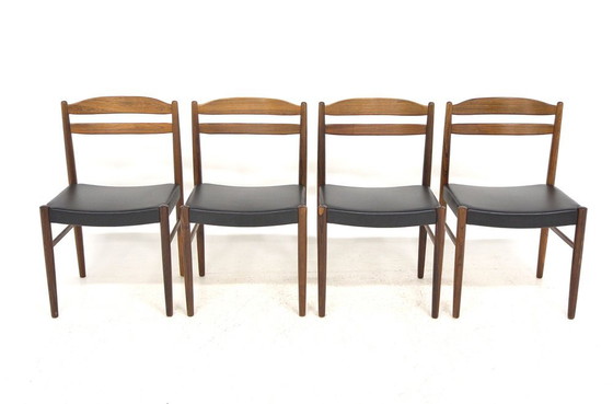 Rosewood Dining Chairs by Albin Johansson & Söner, Sweden, 1960s, Set of 4, Skai (photo 4 of 6)