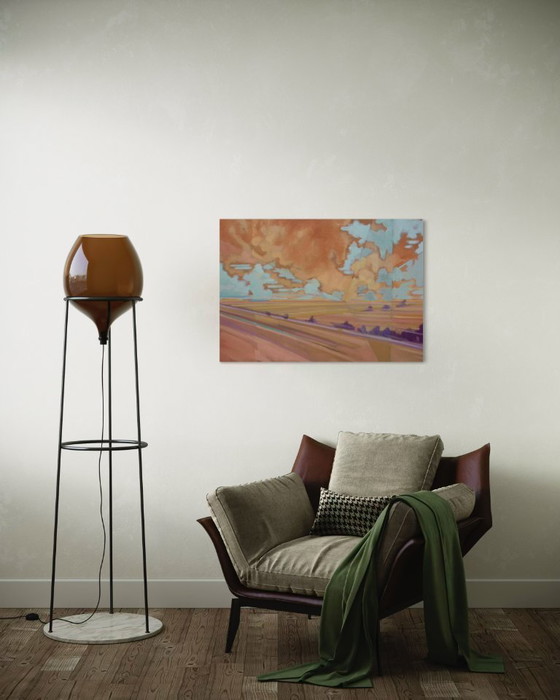 Image 1 of Tra cielo e terra, olio su tela, 100x70 cm, Sandra Kolondam