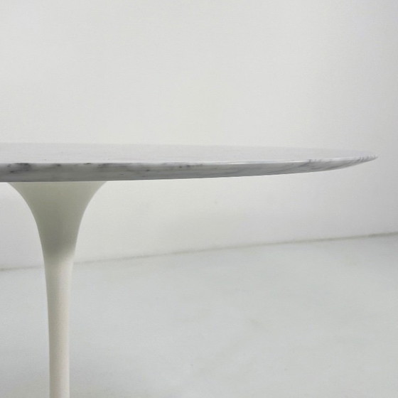 Image 1 of Marble Tulip Dining Table 120 cm by Eero Saarinen for Knoll, 1960s