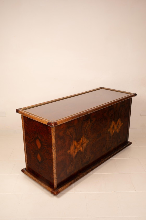 Alberto Smania Marango Cassettiere in radica e bambù Studio Smania – Leather, Brass, Italian Design (photo 25 of 26)