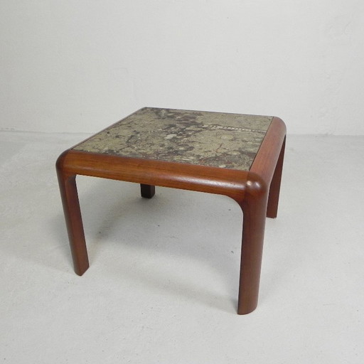 Ronald Schmitt coffee table 'Fossils' 1980s, 70 x 70 cm