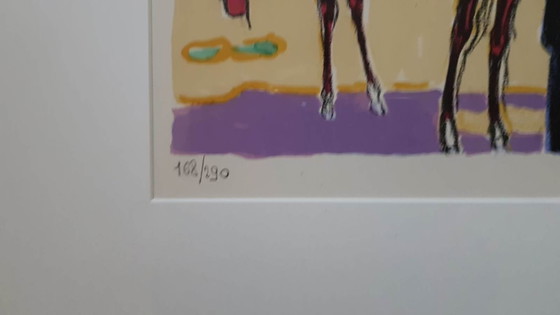 Image 1 of Kees van Dongen (1877) Farblithographie „Meeting Woods“ Ges Gen