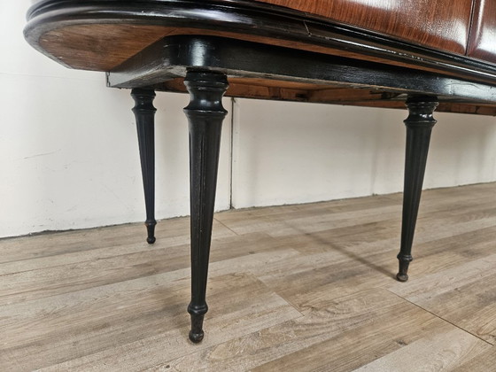 Vittorio Dassi Rosewood Credenza With Black Glass Top, Italian 1940 – Vittorio Dassi Mobili Moderni (photo 35 of 36)