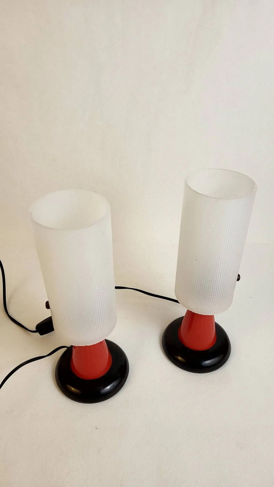 Lampada Rockabilly anni '50-'60 (*2) – Lampade da tavolo, Metal, Plastic, Vintage (photo 9 of 12)