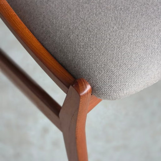 4 Vestervig Eriksen, vintage 1960s Danish dining chairs, Eriksen (Vestervig), Chairs and lounge chairs, Wool (photo 3 of 15)