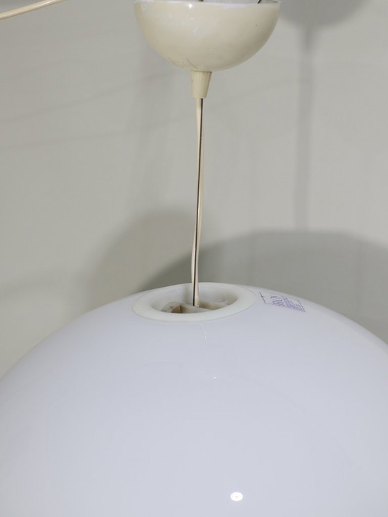 Image 1 of Lampada a sospensione nera e bianca Castiglioni Flos Italia anni '60