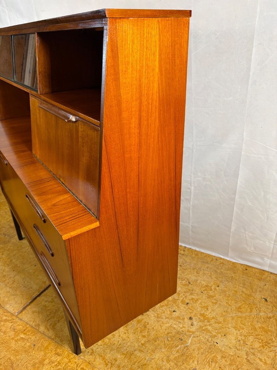Image 1 of Mid Century Retro Teak Sideboard / Highboard by Jentique Circa 1960  A fantastic mid century modern teak sideboard / highboard b