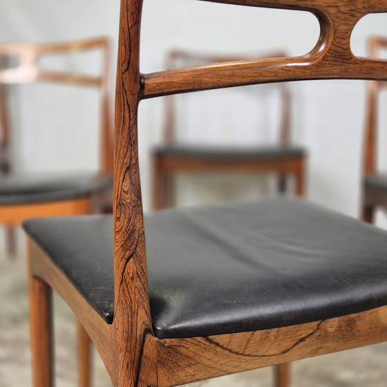 Image 1 of 6 Johannes Andersen, Linneberg, Model 94 Rosewood Chairs