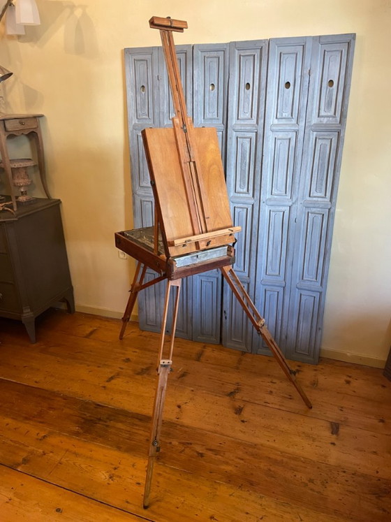 French 1920s Portable Easel Field Easel Painter's Easel – Decorative Objects, Wood (photo 8 of 17)